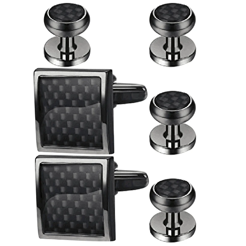 

6 Pcs Men's Cufflink Set Decorative for Links Men's Tuxedo Buttons Mens Cufflinks