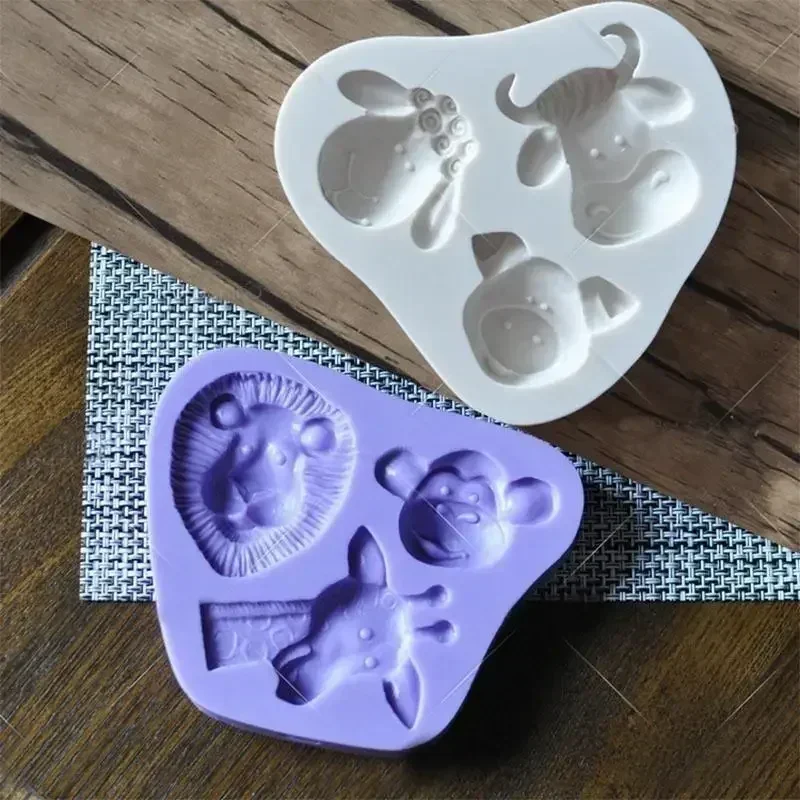 Creative Animal Style Handmade 3D Silicone Mold for Fondant Cake Decorating Sugar Cake Chocolate Mold Soap Molds Accessories