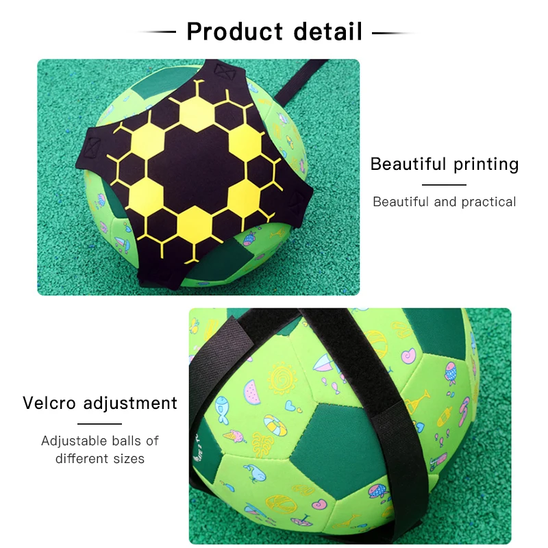 Soccer Ball Juggle Bag Children Auxiliary Circling Belt Kick Solo Soccer Trainer Football Kick Kids Football Training Equipment view 4