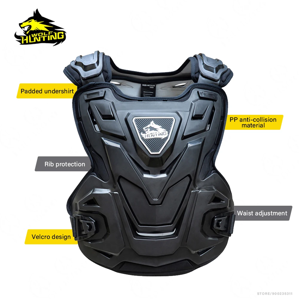 Motocross Body Armor Motorcycle Jacket Armor Vest Inner Outer Anti-fall Chest Protector Off-Road Dirt Bike