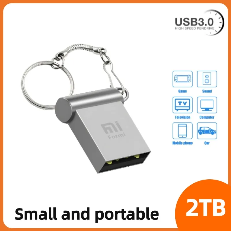 Chiavette Usb 3.0 Pendrive In Metallo Da 2Tb Impermeabile 512G Ssd Portatile Ad Alta Velocità 1Tb Memory Stick Usb U Disk Per Tv Computer/Laptop