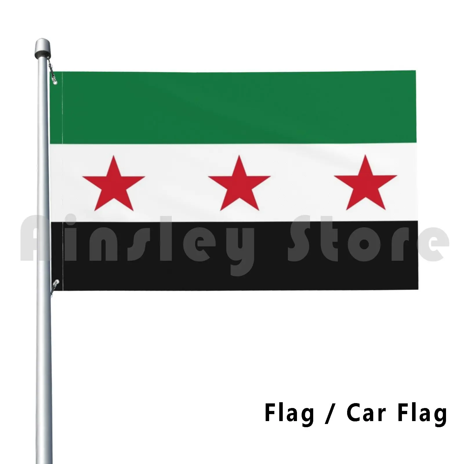 Old Syria Flag 3ft X 5ft Hanging Syria Flag Polyester Standard
