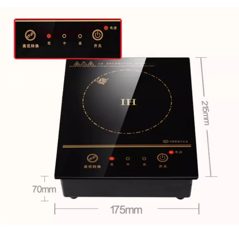 Electric Induction Cooker Boiler Waterproof Stir-Fry Cooking Plate Intelligent Hot Pot Stove Cooktop Burner Cooking Machine