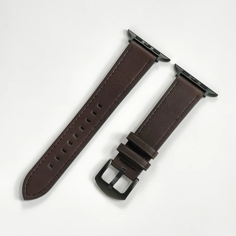 Premium Leather Strap for Apple Watch - Men's High-Quality Band
