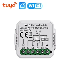 Smart WiFi Curtain Switch Module with Voice Control Compatibility (WiFi Curtain Module)