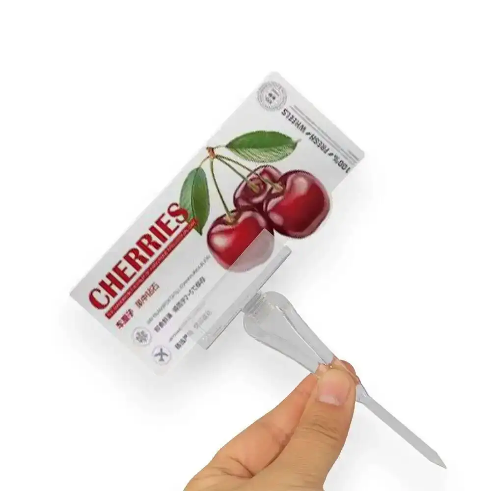 10 Stück drehbare Etikettenhalter, die als Metzgerpins zur Beschriftung von Fleisch, Cafés und Bäckereien verwendet werden können – Detail 3