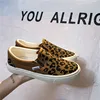 Fashion Leopard Print Canvas Shoes for Women 2023 Autumn Korean Edition Student Cricket Shoes Versatile One Step Sneakers 2