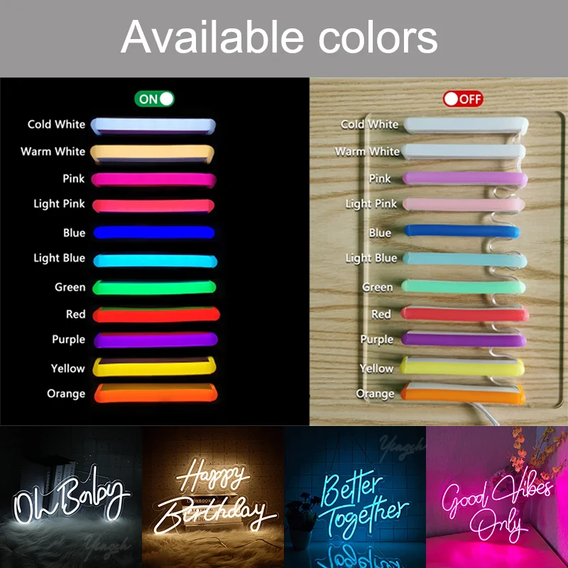 사용자 정의 네온 사인 라이트 DIY 개인 맞춤 LED 사인 램프, 로고 텍스트 숍 이름 장식 파티 웨딩 생일 선물