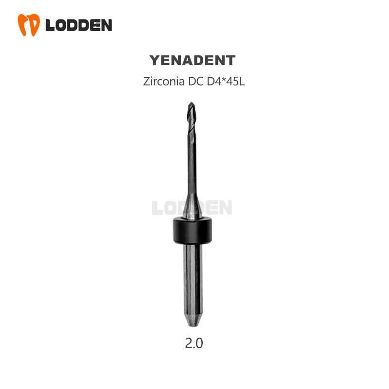 Yenadent Dental Lab Fräs bohrer für Lithium di silikat Zirkon oxid pmma Metall d4 dc nc Beschichtung Zahnmedizin Materialien Schleif bohrer – Detail 2