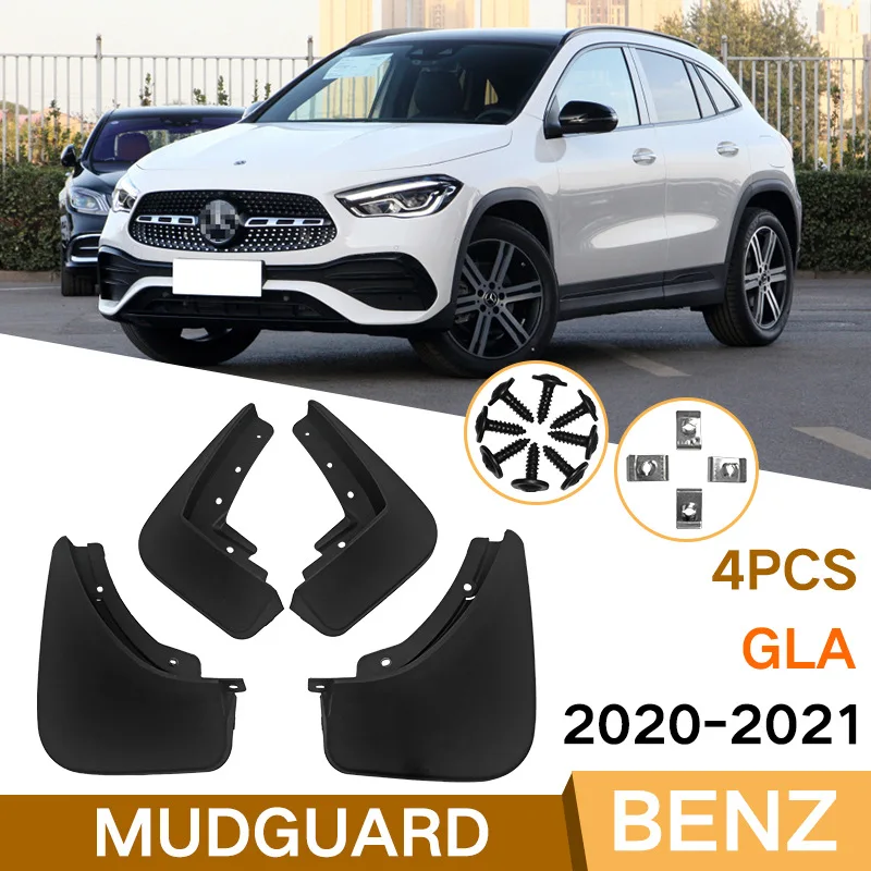 

Mud Flaps For Mercedes-benz GLA 2020-2021 MudFlaps Front Rear Fender Car Accessories