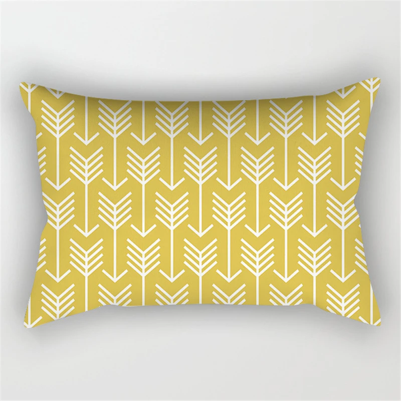30x50cm Yellow Geometry Pillowcase Decor Sofa Cushion Pillowcover Polyester Pillow Cases for Home Decor Bedding Cushion Cover 