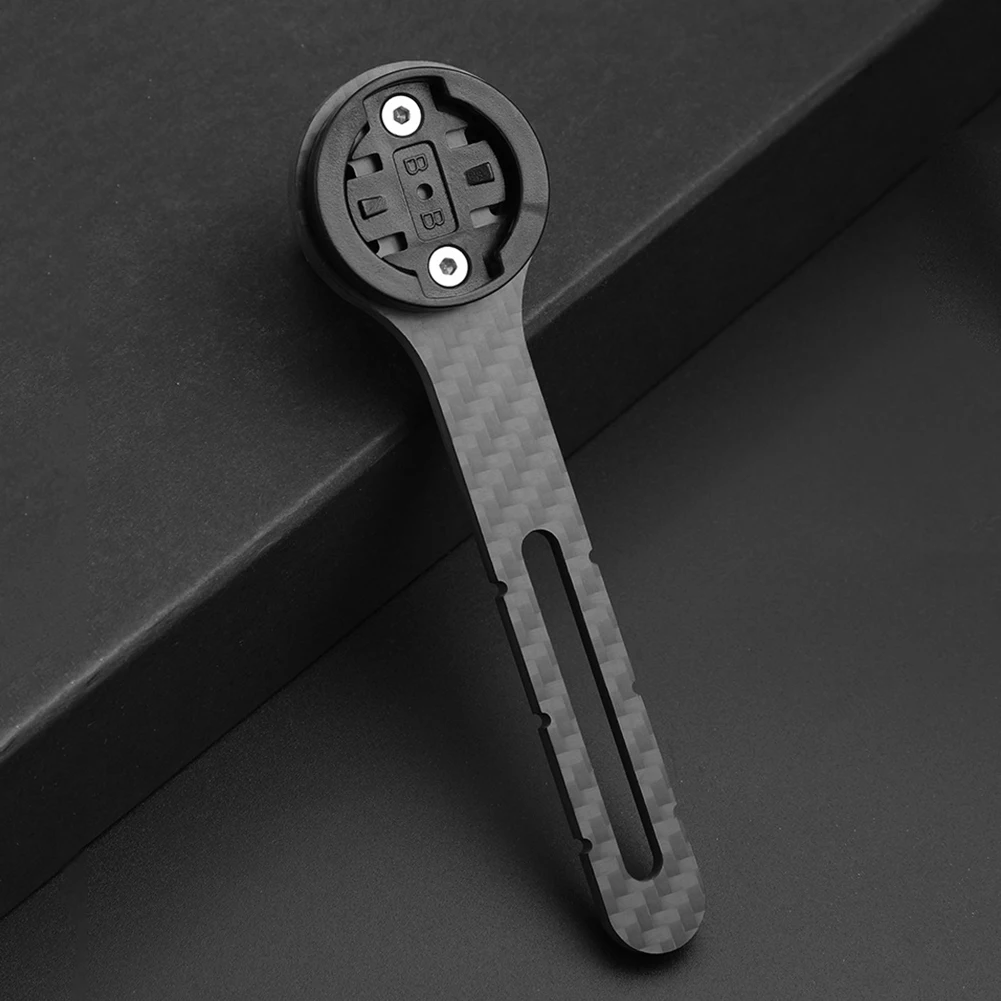 Carbon Fiber Bicycle Computer Holder Road Bike Speedometer Mount Holder Bicycle Handlebar Computer Holder for Garmin Bryton