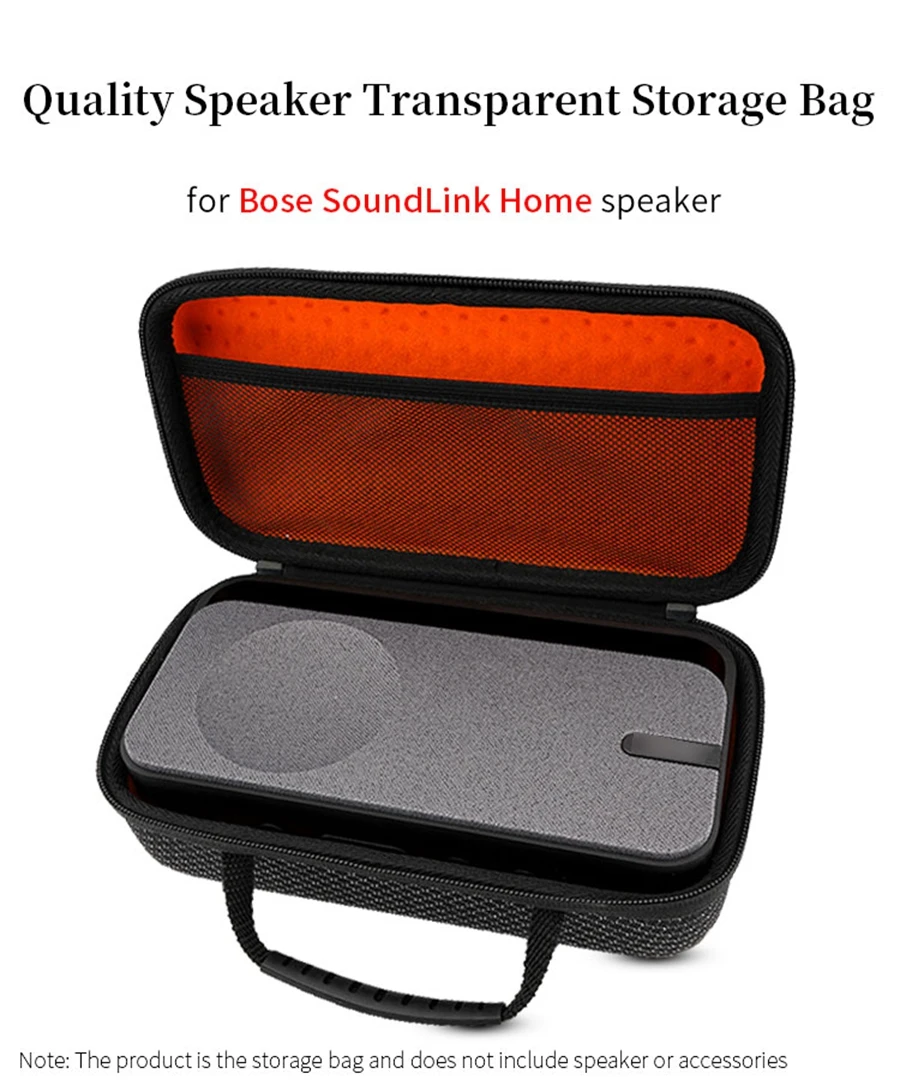 Portable Speaker Bag for Bose SoundLink Home Speaker Sound Permeable Bags Mini3 Outdoors Travel Carrying Transparent Case
