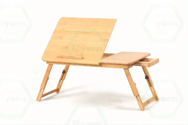Wooden Folding Laptop Table Bed  Bamboo Wood Tea Food Serving Table - Home  Bamboo - Aliexpress