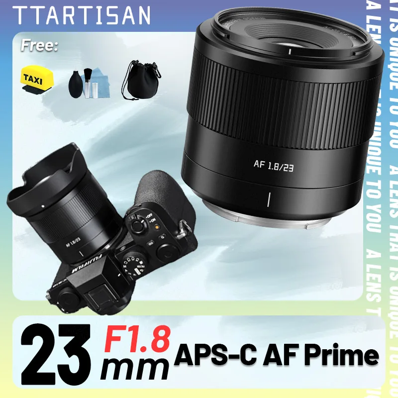 TTArtisan APS-C 23mm F1.8 AF 자동 초점 카메라 렌즈 (후지필름 XF FX 카메라 XT10 XT30 XT30II XS10 XM5 XA7 X100PRO XH2 XE3 호환)