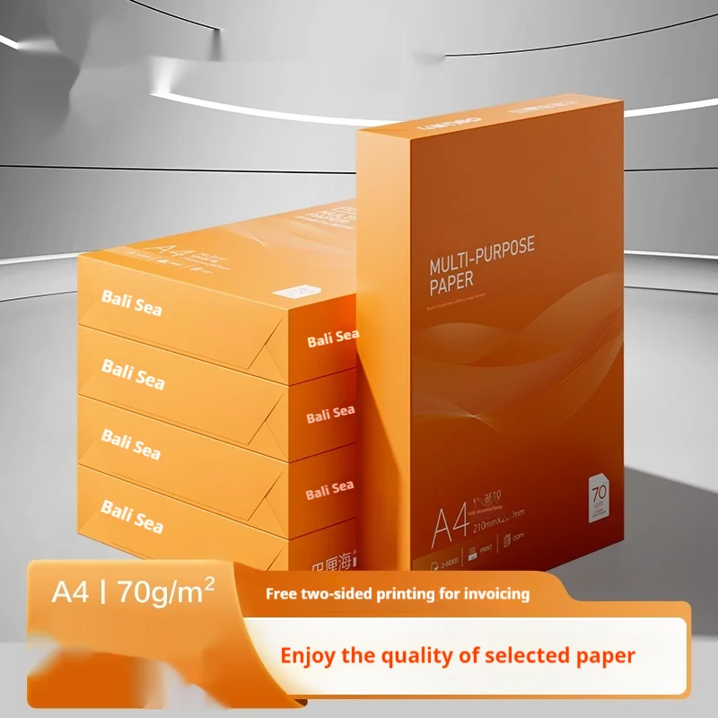21x29.7CM Duplex Printing Copy Paper A4 Size Multifunctional Paper 70g/80g Single Package Wood Pulp A4 Student Draft