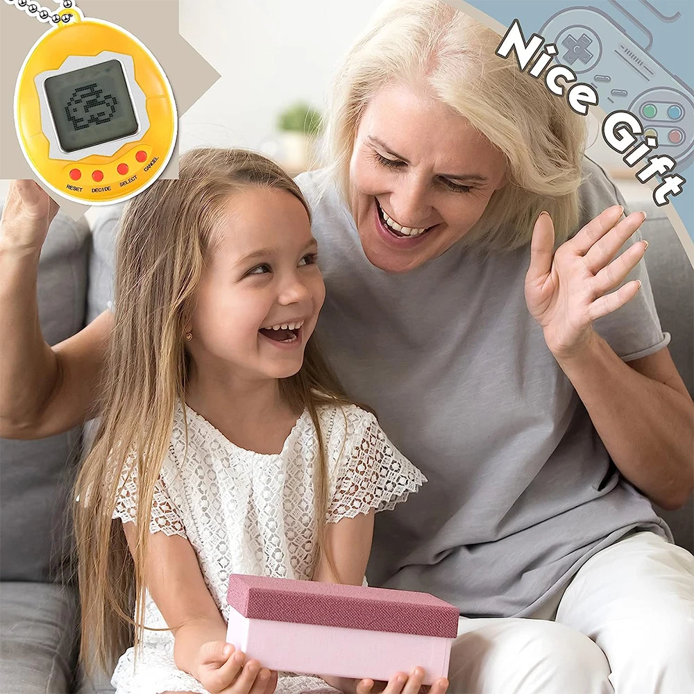 Tamagotchi Virtual Electronic Digital Pets Keychain Game Keyring Retro Handheld Machine Nostalgic for Funny Gifts E Pixel Toy 5