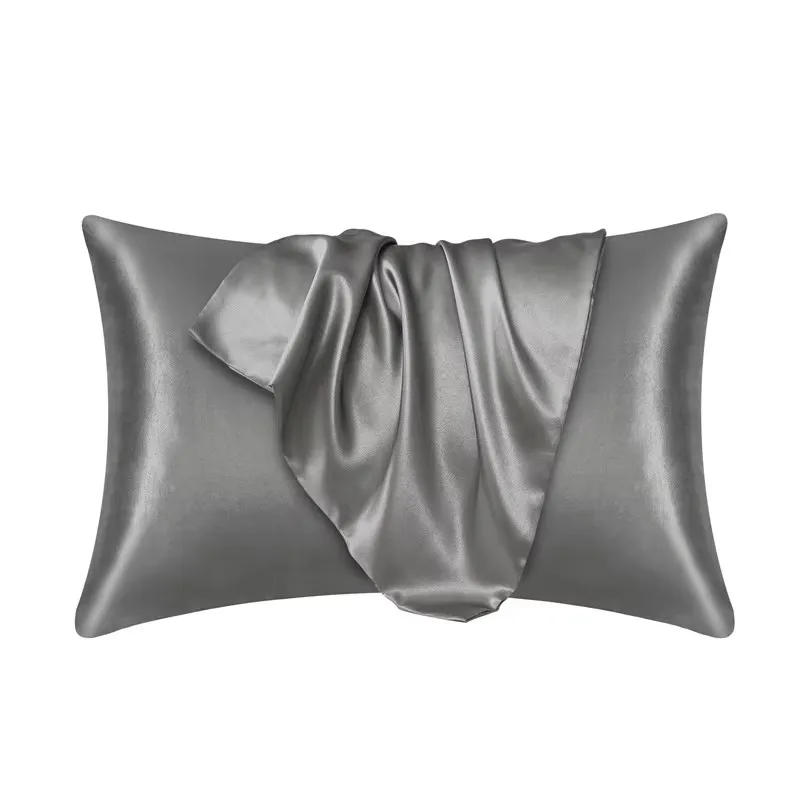 Luxurious 100% Silk Pillowcase - Silky Satin Hair Beauty & Comfort Pillow Cover for Home Decor (1 or 2 Pack)