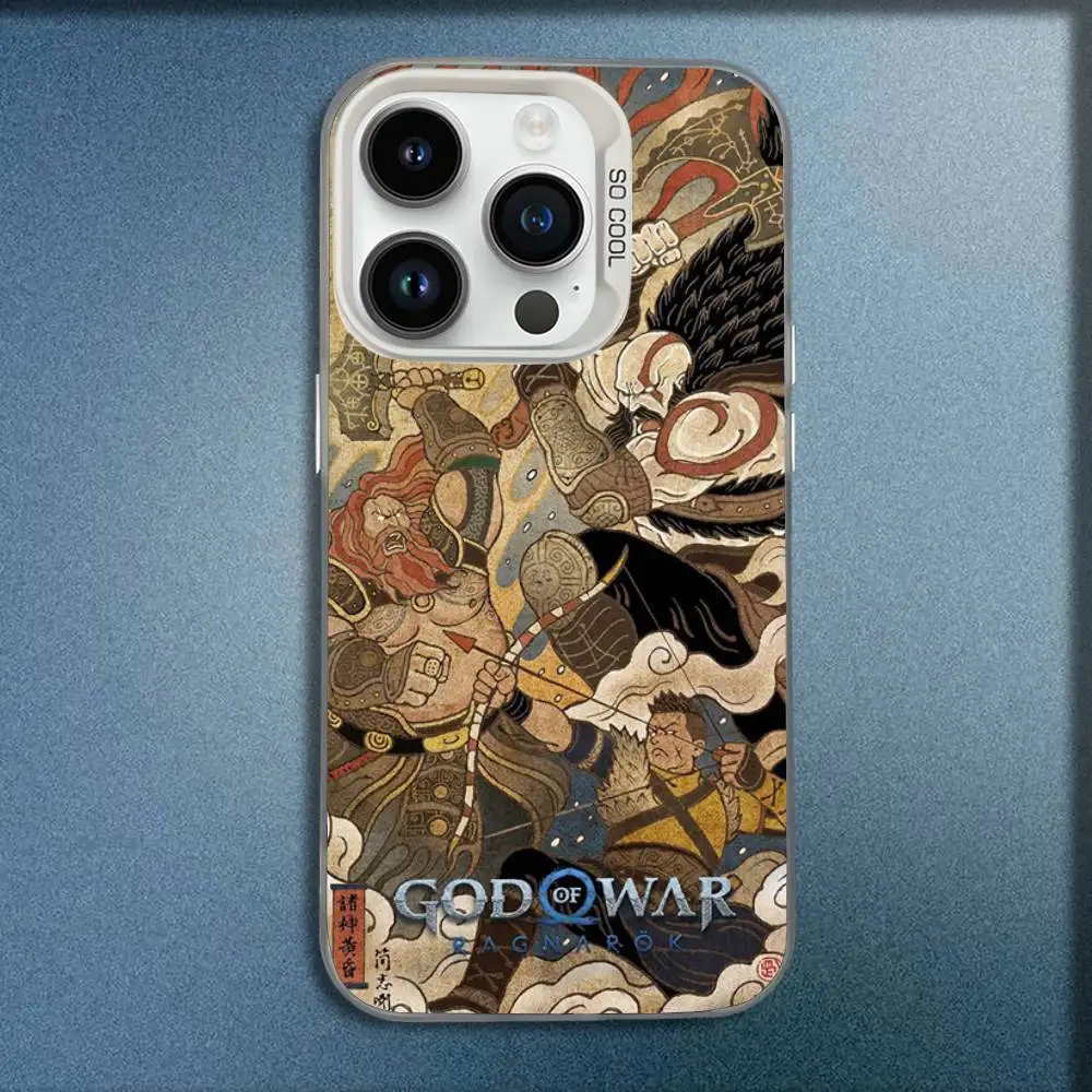 White Candy Matte Shockproof Phone Case - G-God of War K-Kratos Design