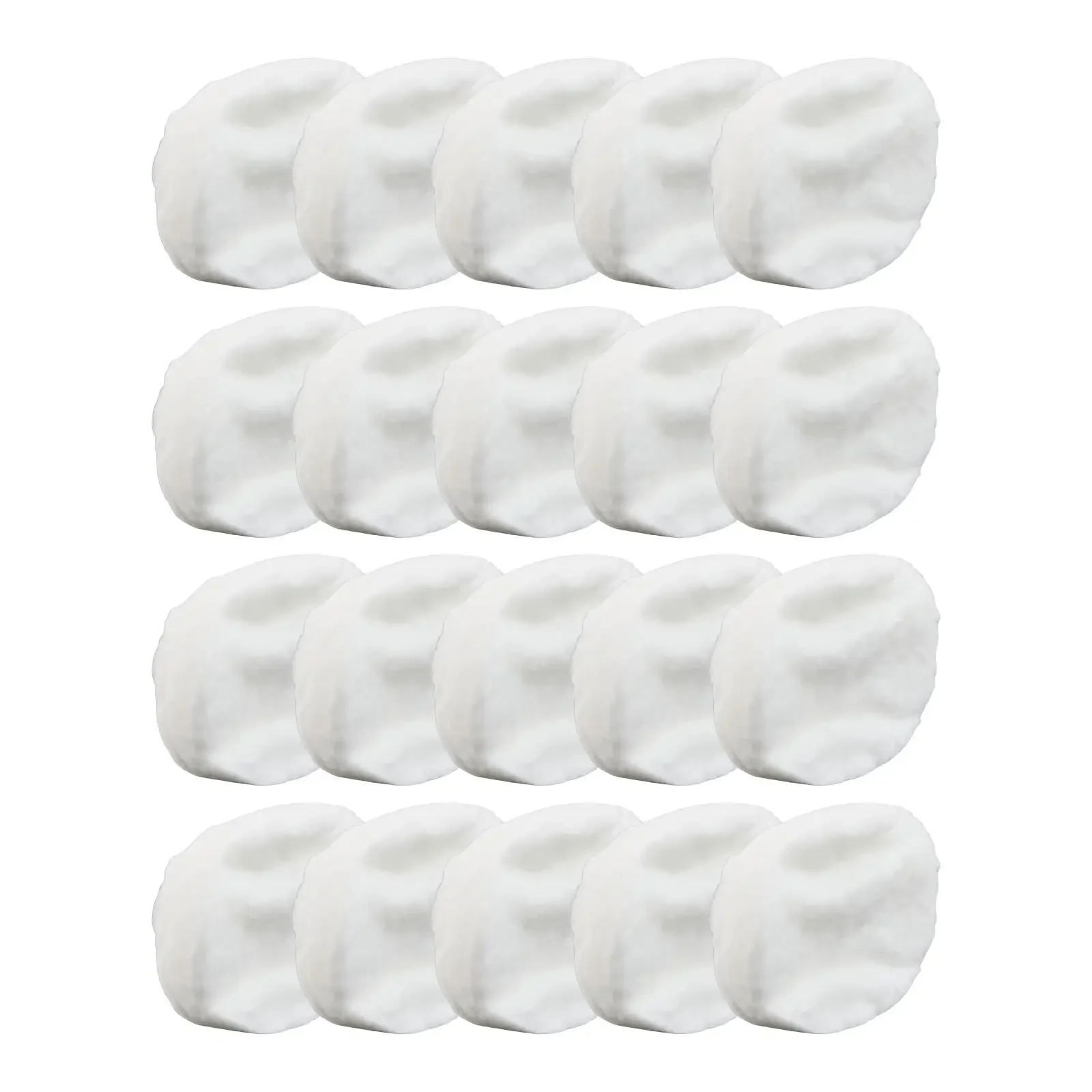 20Pcs Round Ceramic Wool Wick-Tabletop Fire Bed Ceramic Fiber Insulation Cotton-Wick 6x1cm Flexible Replacement Fireplace Sponge