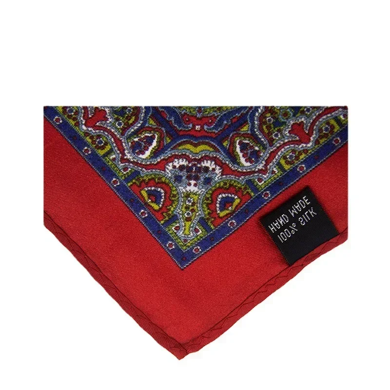 30*30cm real silk pocket square for men