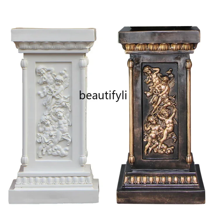 

European Style Ornaments Living Room Resin FRP Base Floor Artwork Base Personality Sculpture