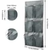 6 Grids Wall-mounted Sundries Organiser non-woven Fabric Closet Storage Mesh Bag Pocket Clear Hanging Over The Door Cloth Box 3