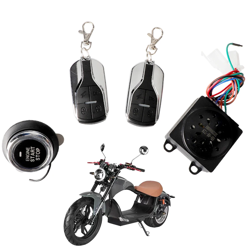 36V-48V Universal E-Bike Alarm System Anti-Theft Device Smart Electric Scooter Bicycle Remote Control Detector Alarm Lock