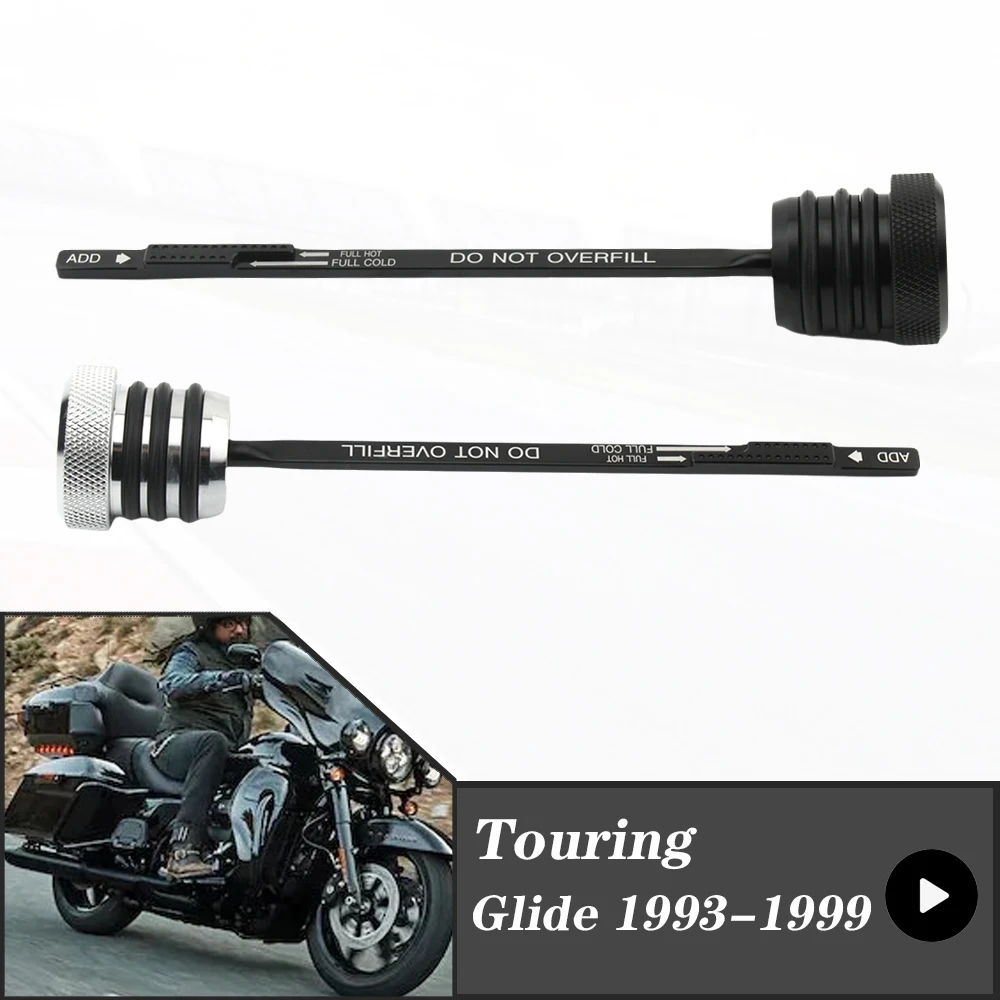 Per Harley 1993 - 1998 Touring Models Road King Fat Boy Electra Glide Moto Engine Precision Oil Dipstick