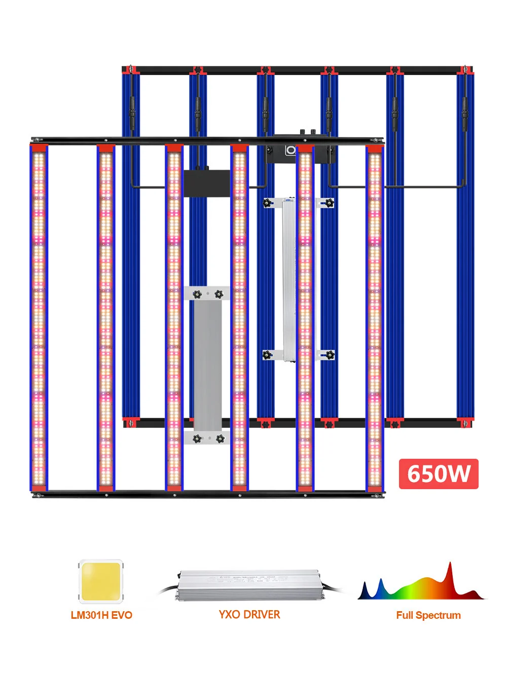 LEDグローライト 1000W Samsung LM301HEvo UV IR② LEDILAND Best Samsung Lm301h Evo Grow Lights 1000W Full