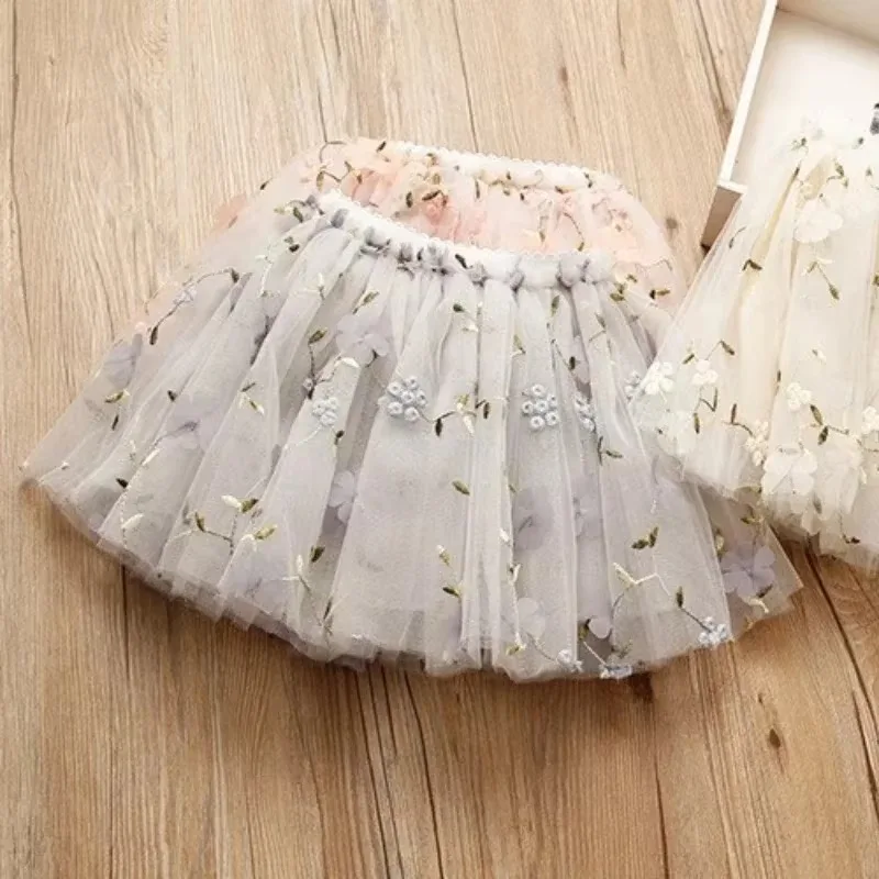 Baby Girls Skirt Toddler Kids Fluffy Dancing Skirts Gauze Short Dress Children's Fashion Party Costume Clothing