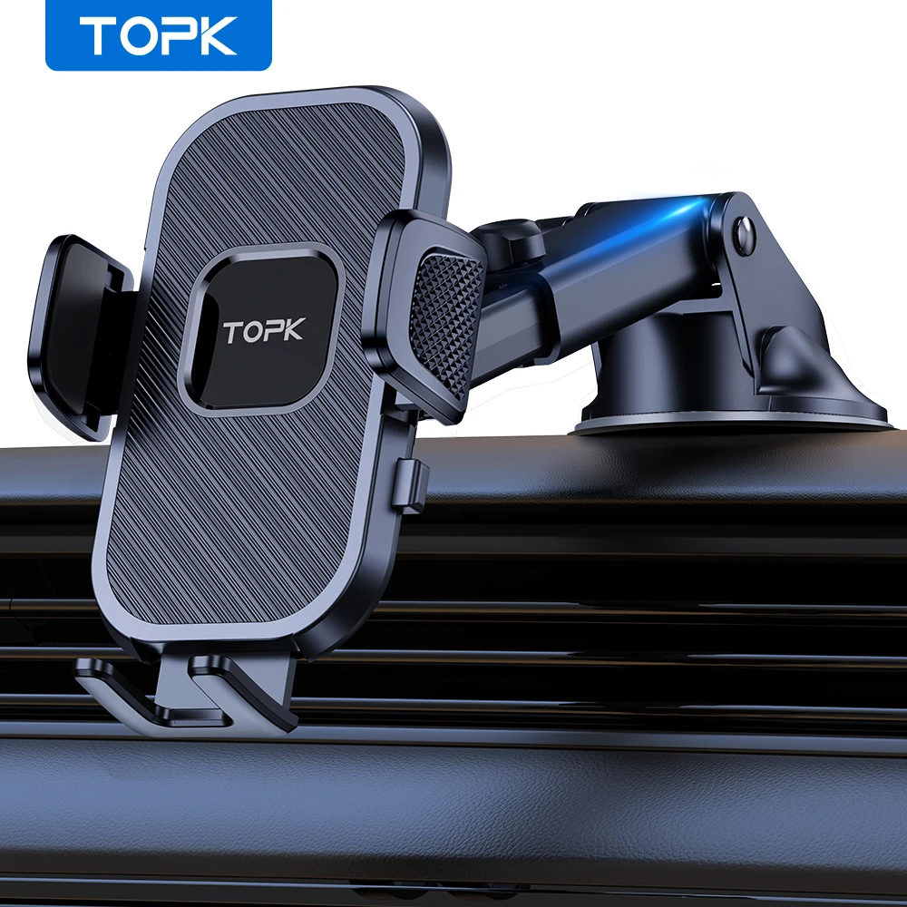 Universal Car Phone Holder with Air Vent and Suction Cup Mount