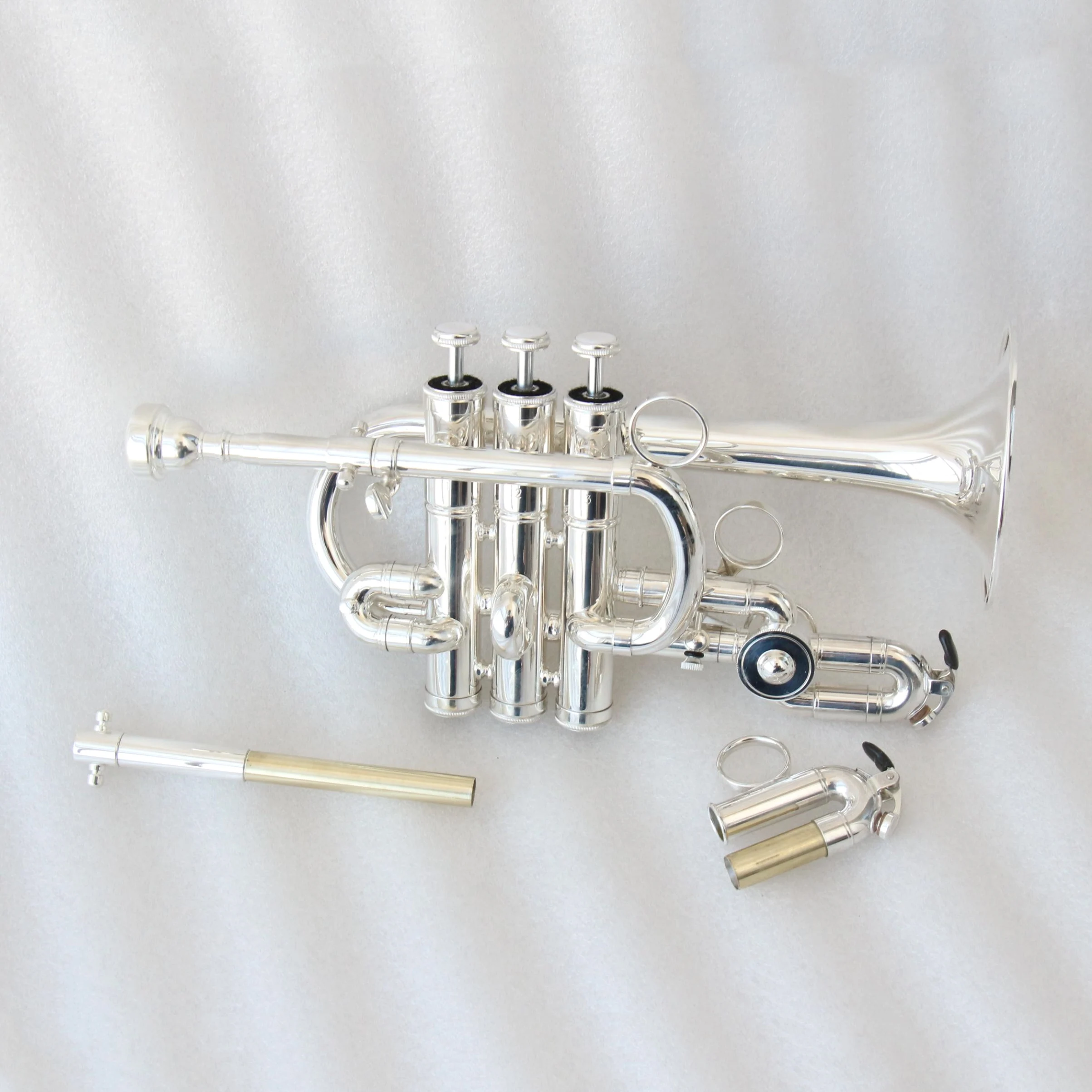 trumpet professional good price economical trumpet instrument silver plated Bb/A piccolo