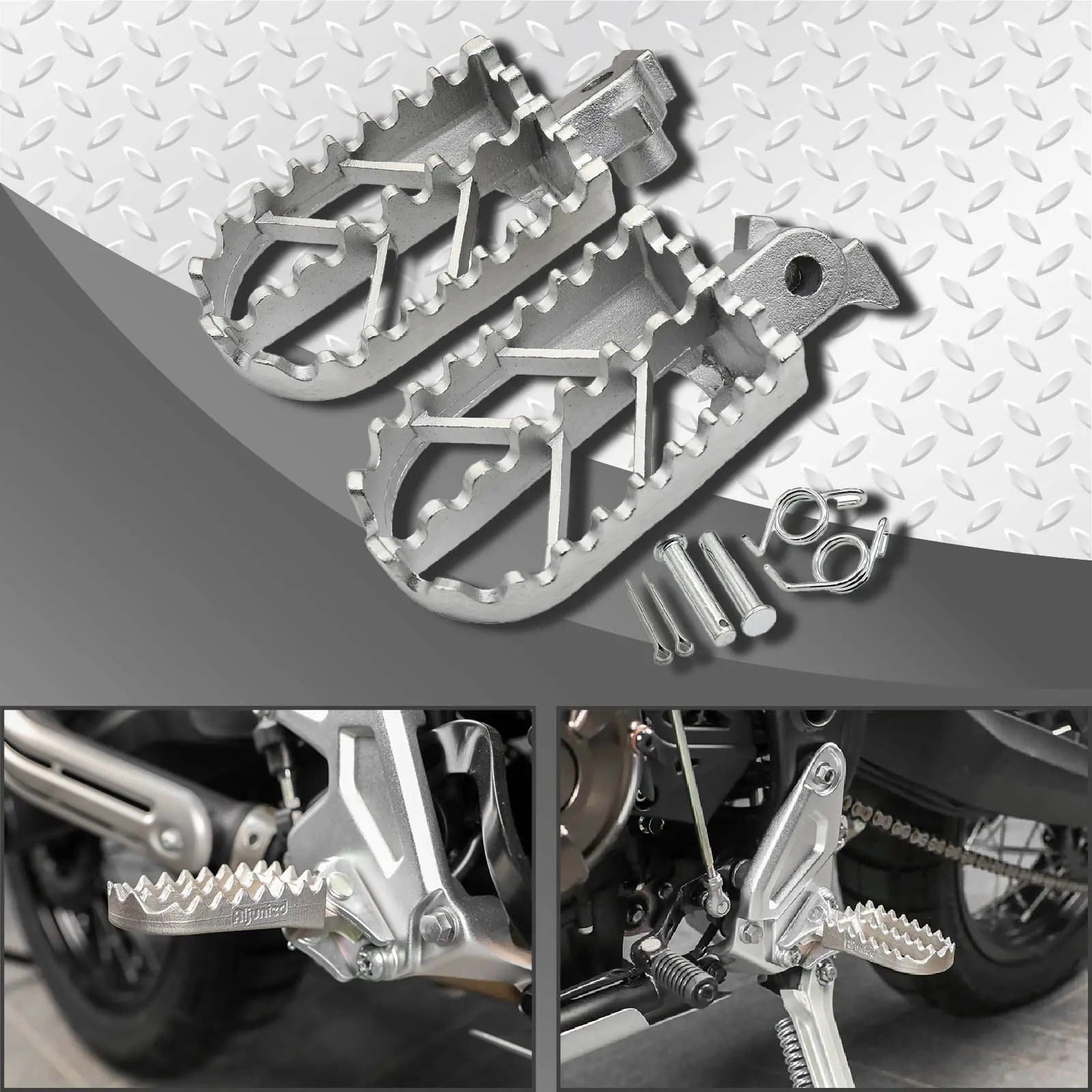 

Motocross Stainless Steel Foot Pegs Rests Pedals Footpegs For Honda XR50R XR70R XR80R XR100R CRF50 CRF50F CRF70 CRF70F CRF80