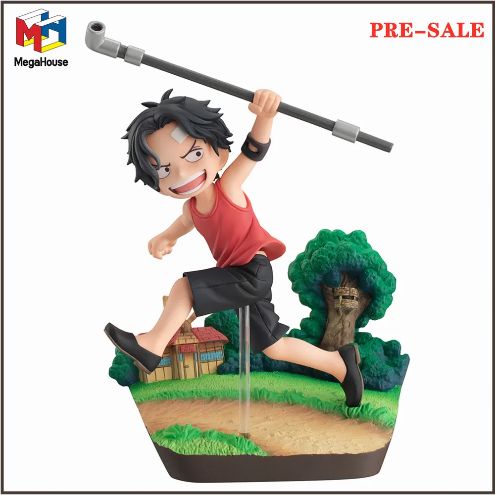Originale Megahouse G.E.M.Series One Piece Portgas D. Ace Run!Run!Run!Anime Look Up Pvc Action Figure Toys For Children 12Cm