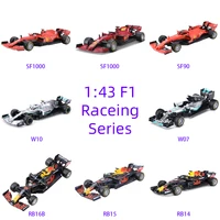 Bburago 1:43 2021 RB16B SF1000 SF90 SF71H SF70H RB15 RB14 W10 F1 Racing Formula Car Static Simulation Diecast Alloy Model Car 1