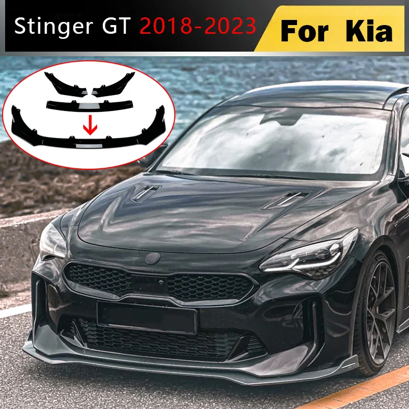 2018년부터 2023년까지 기아 스팅어 GT 차량용 프론트 범퍼 스포일러 립 하단..