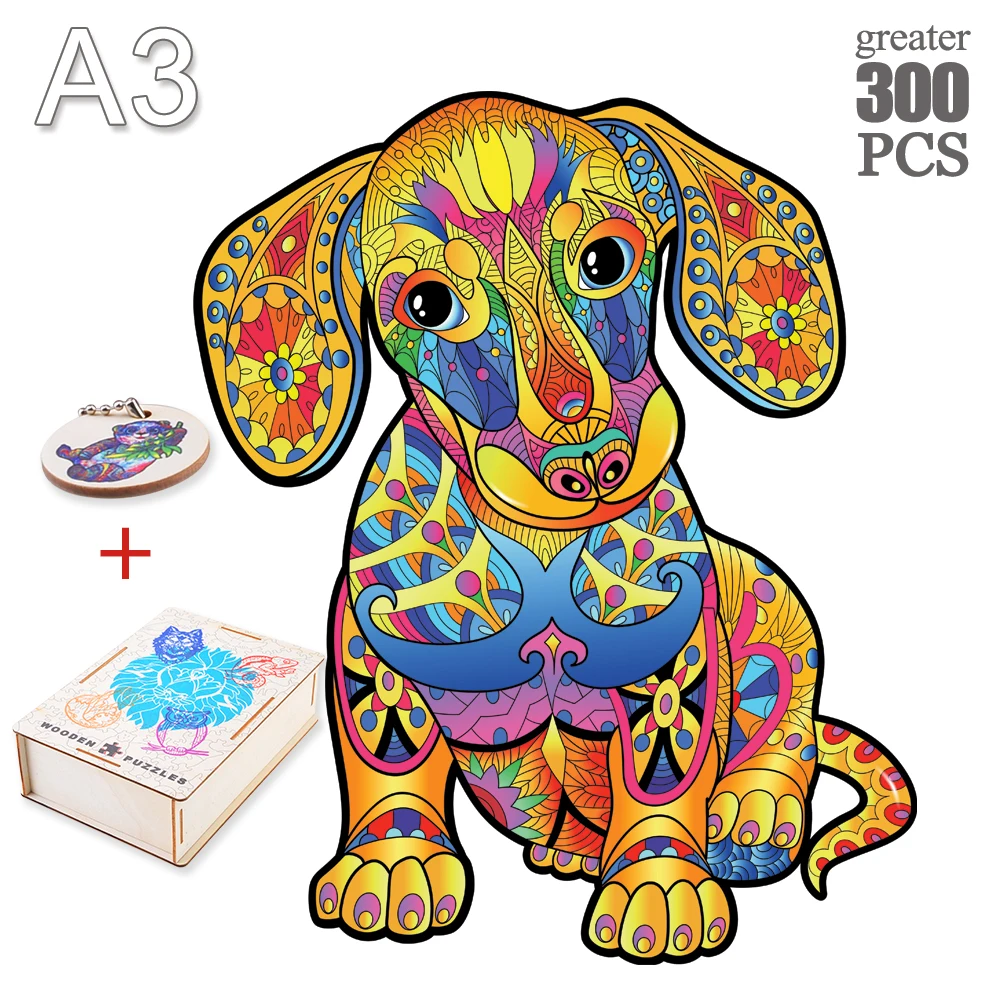 Unique Wooden Animal Colorful Jigsaw Puzzles DIY Wood Crafts For Adults  Children Interactive Educational Games Birthday Gifts - AliExpress