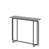 Single Layer Tempered Glass Porch Table - Black Leg Rectangular Console Table - Double Tempered Glass Tea Table 6