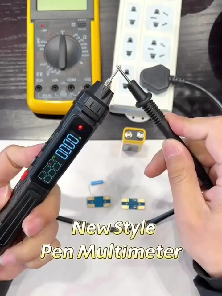 Multimetro digale intelligente 6000 conteggi Penna rilevatore di tensione ad alta precisione senza contatto Gamma automatica Capacà OHm NCV Tester  1420