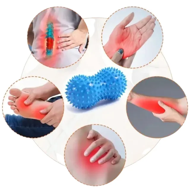 1pc Spiky Peanut Massage Ball Foot Muscle Massager Relaxation Fitness Yoga Fascia Ball Colorful  Acupressure Massage Ball 4