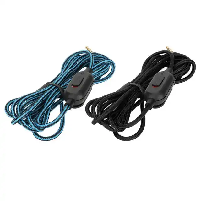 Cable G Pro X, cable desmontable de repuesto para auriculares Logitech G  Pro / G433 / G233, cable trenzado de nailon de 0.138 in (1/8 pulgadas) con