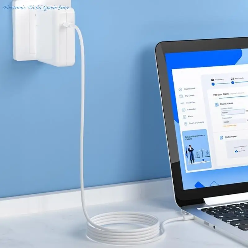 A3PD 100W USB C 노트북 태블릿 용 충전 어댑터 패드 폰 USB C 장치 충전기는 180cm 케이블과 함께 제공됩니다.