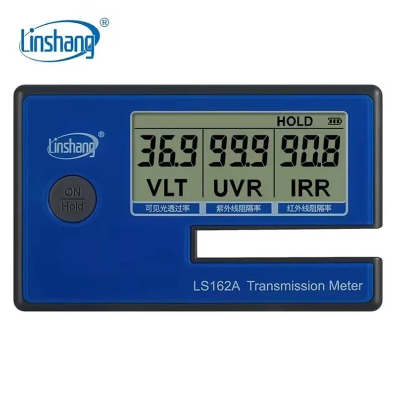 Linshang LS162A Handheld Window Film Transmission Meter with 1400nm IR rejection UV blocking rate Visible light transmittance