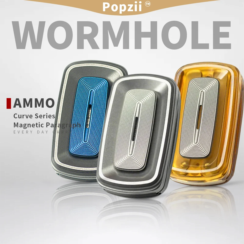 AMMO WORMHOLE 커브 시리즈 마그네틱 패러그래프 기계식 자석 피젯 슬라이더 성인용 스트레스 해소 장난감 불안 완화 장난감