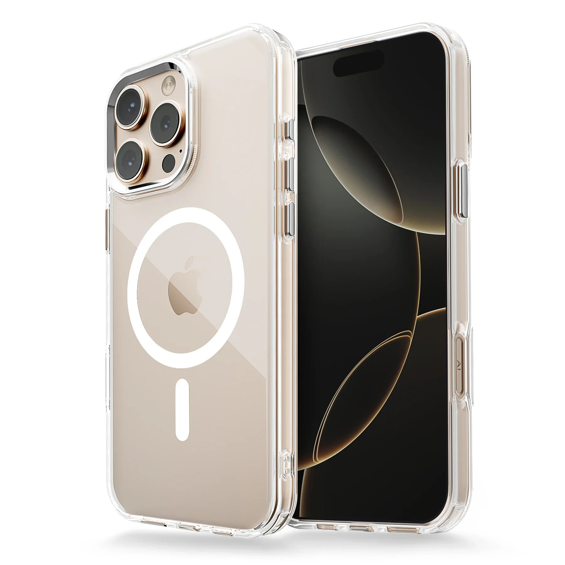 Luxury Magnetic Clear Case with Magsafe Compatibility - Shockproof & Transparent Cover