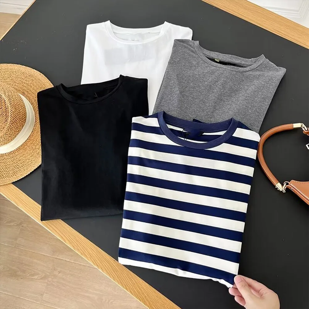 

Women 2023 Autumn New Fashionable All-match Slim-fit Crewneck Base Shirt Chic Finger Hole Long Sleeve Slim Female Top Mujer