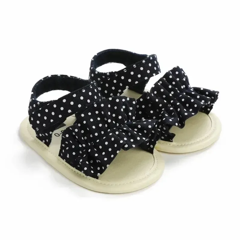 Breathable Princess Baby Sandals Indoor Anti-Slip Shoes for 0-1 Year Old Babies Summer Cool Shoes Slip-On Toddler Footwear