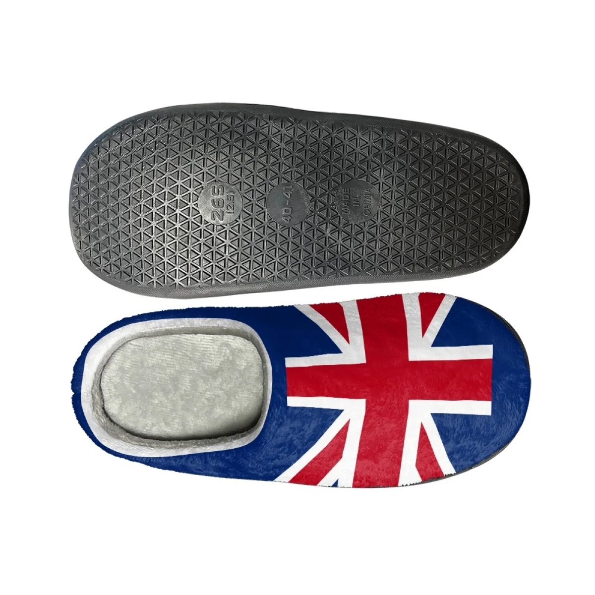 Creative England Flag Printed Winter Non-slip Slippers Boys Girls Home Slippers Zapatos Warm Couple Indoor Slides Dropshipping