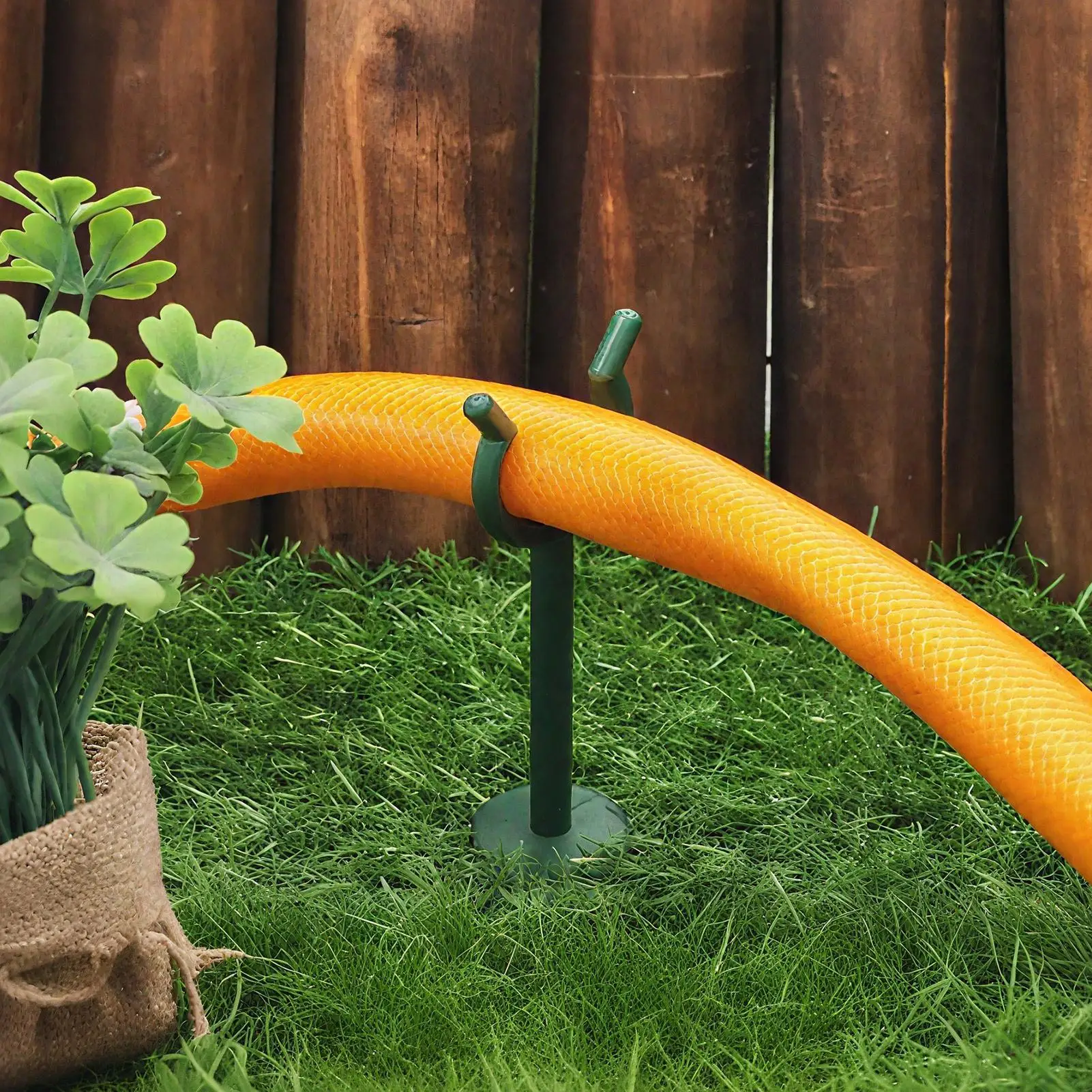 Garden Hose Guides - 10-Piece Heavy Duty Set for Plant Protection and Lawn Care